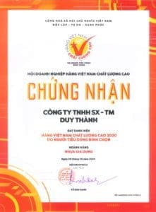 Chứng nhận hàng việt nam chất lượng cao