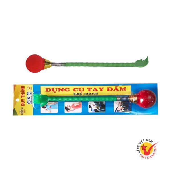 Dụng cụ đấm lưng tròn màu xanh