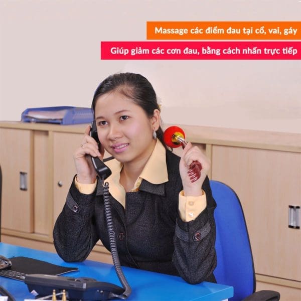 Dụng cụ tay đấm lưng massage ba khúc YTD03 - Hình ảnh 4